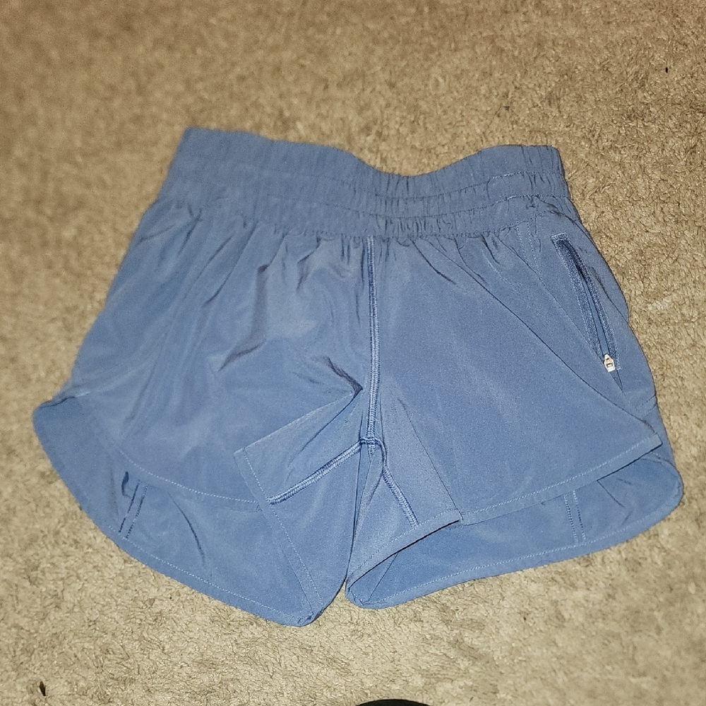 Lululemon Athletica Blue Athletic Shorts Lightweight Moisture-Wicking